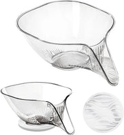 Sistema di scarico per cucina grande capacità con mattonella antiscivolo trasparente e caratteristiche igieniche - 234 x 192 x 125 mm