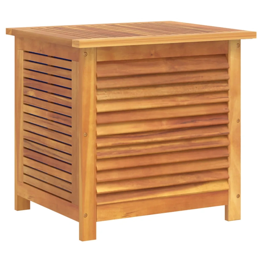 Contenitore Giardino con Feritoia 50x60x56cm Massello Acacia 365839