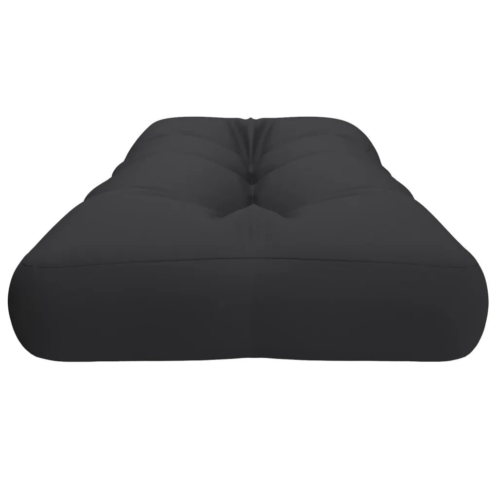 Cuscino per Pallet Nero 120x40x12 cm in Tessuto 360630