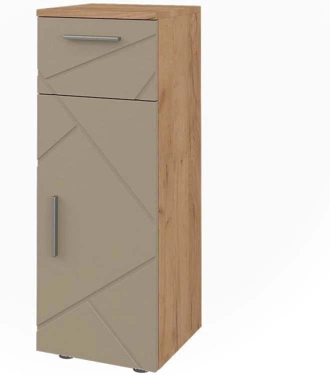 mobiletto bagno Irma, Quercia dorata, 30 x 81 cm