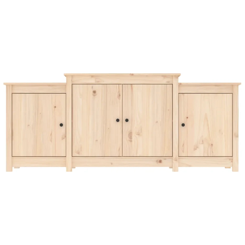 Credenza-Buffet-Armadio da cucina 164x37x68 cm in Legno Massello di Pino