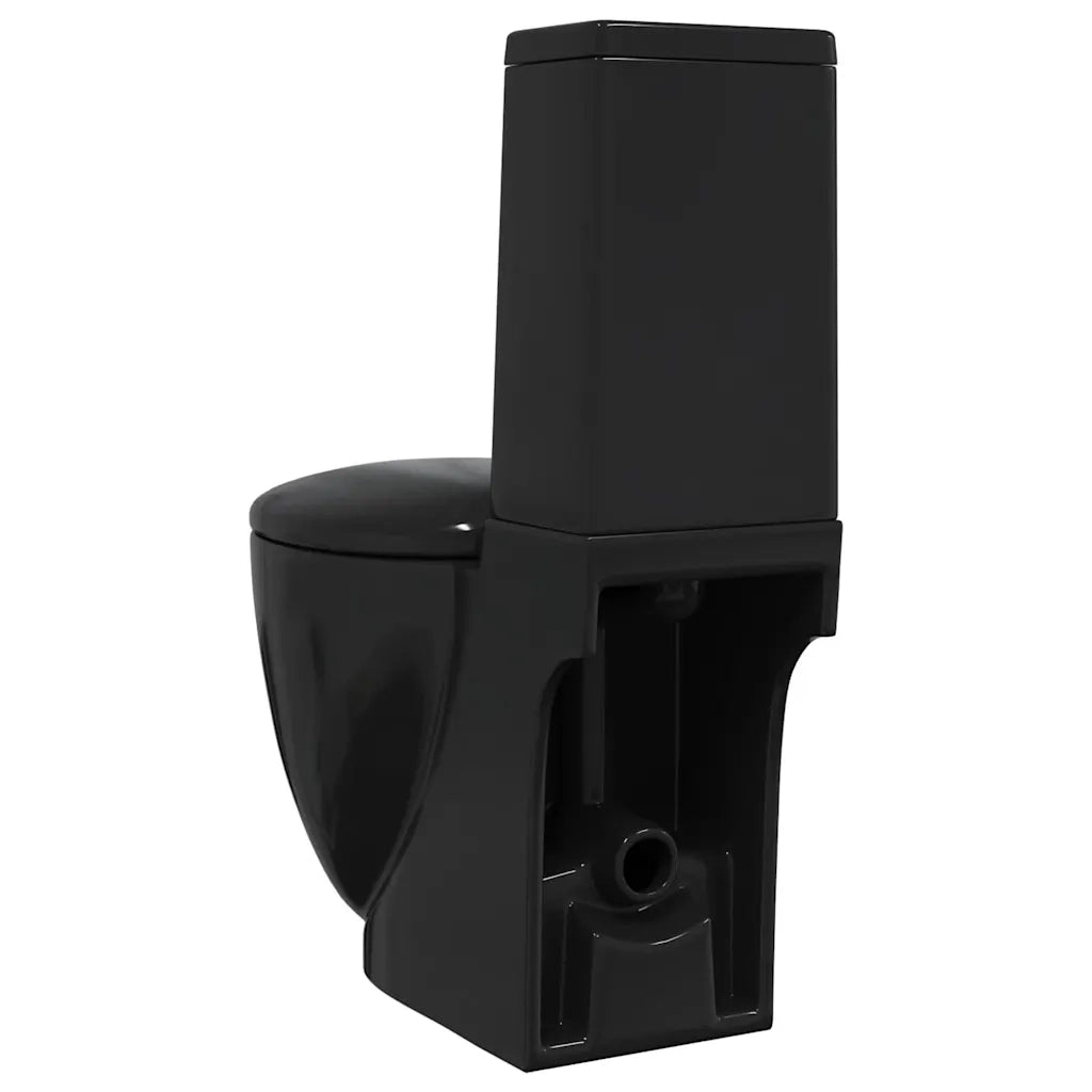 Vaso WC in Ceramica con Scarico Dietro Nero CFW4931671