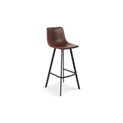 Sedia da banco OZON – PU marrone – Design contemporaneo H98 cm