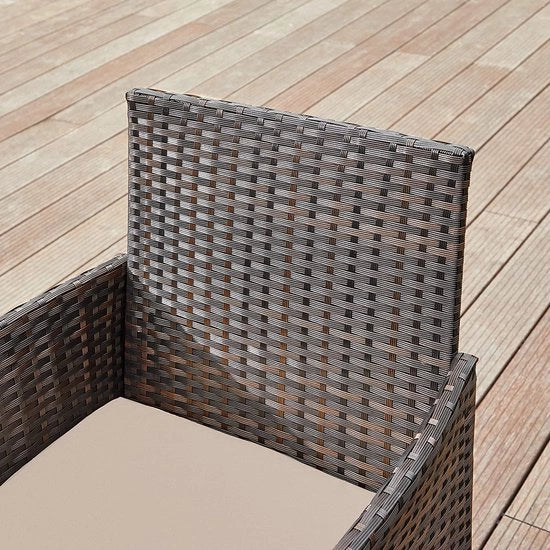 Set di mobili da giardino in polirotano - Sedia da giardino - Set di divani per esterni - Mobili per giardino in colore miele scuro