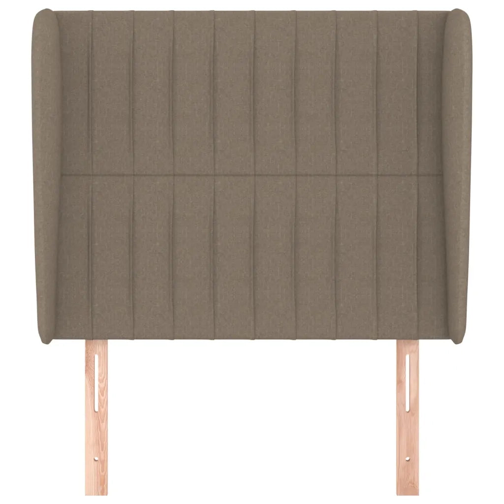 Testiera ad Orecchio-Testata con Orecchie Tortora 93x23x118/128 cm in Tessuto 331083