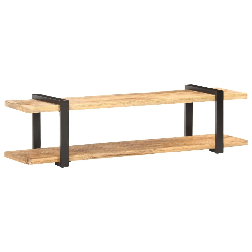 Mobile Porta TV 160x40x40 cm in Legno Massello di Mango Grezzo 320497