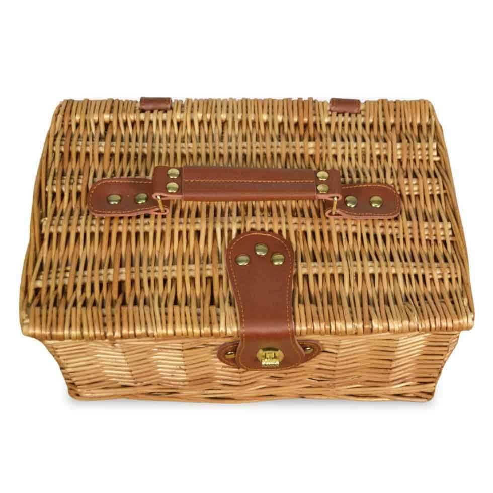 Cesto Bauletto in Vimini naturale con Manico cm 30 x 21 x 13 h