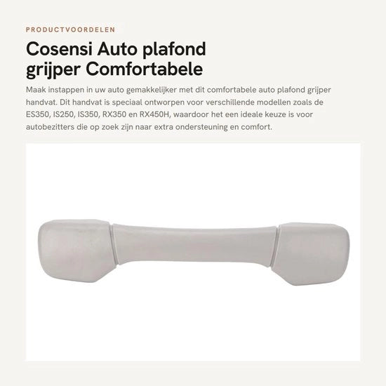 Tirante per soffitto Comfortevole Grip - Maniglia per tetto auto - Adatto a ES350/IS250/IS350/RX350/RX450H - Accessorio auto di lusso - Qualità premium