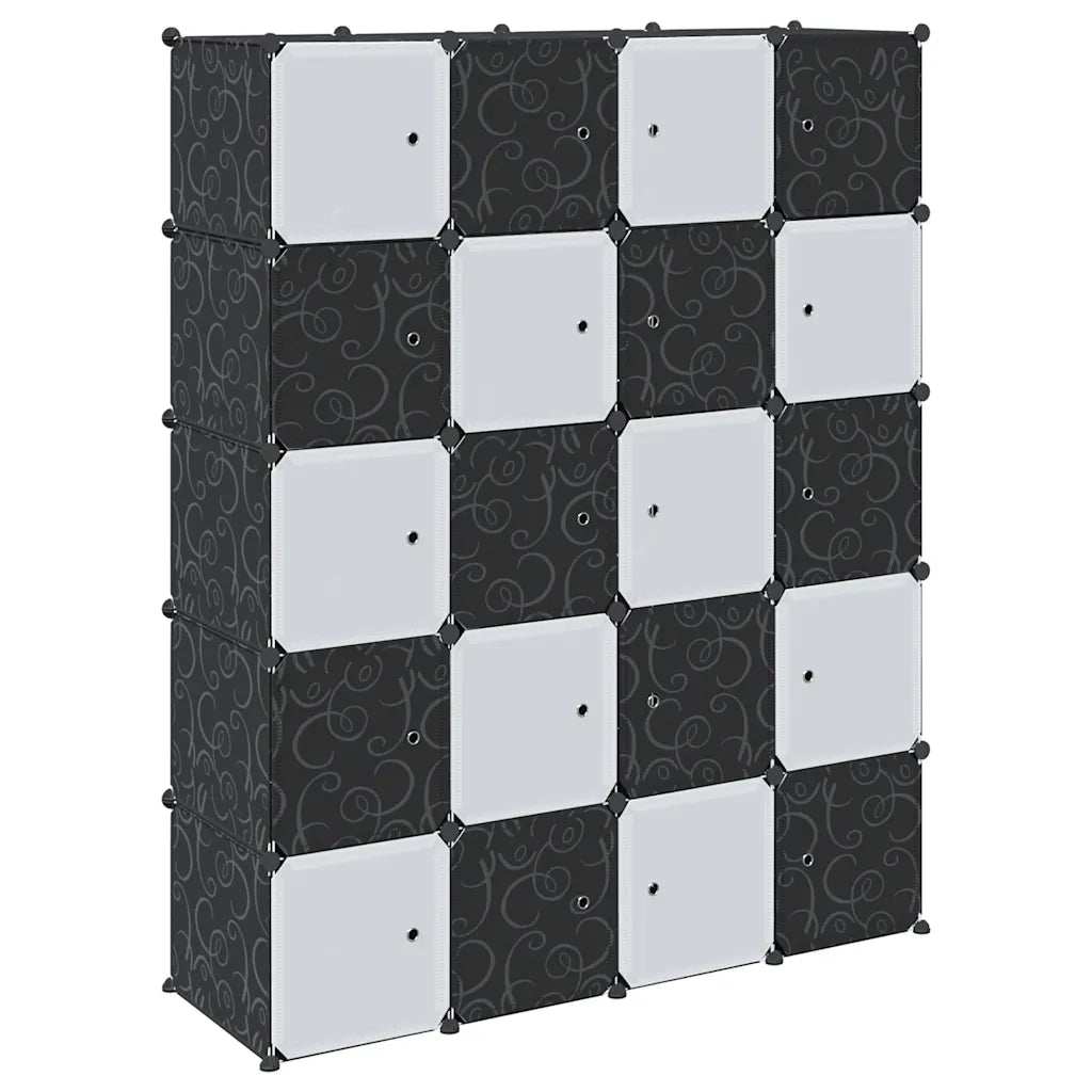 Organizzatore Portaoggetti con 20 Cubi e Aste per Appendere PP 4019586