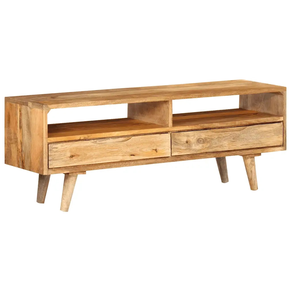 Mobile Porta TV 110x30x41 cm in Legno Massello di Mango