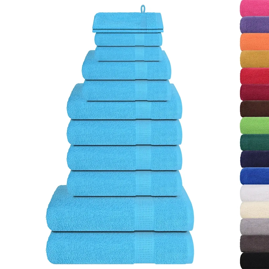 Set di asciugamani 12 pezzi FROGN Turchese 360 g/m2 CFW8386641