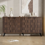 Credenza 4 Ante ¨C Xylo ¨C Effetto Legno Scuro, 160,5x35,5x78 cm