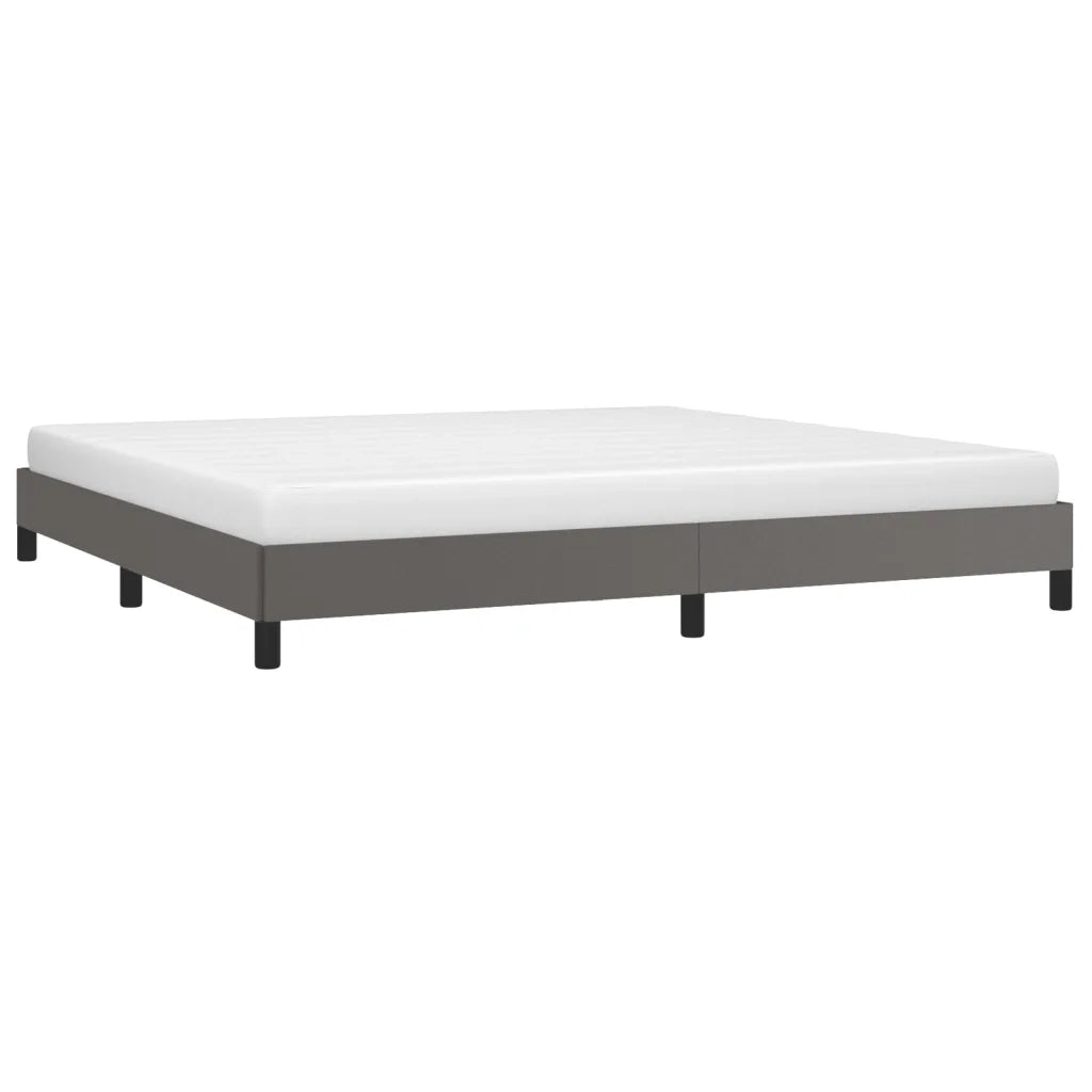Giroletto-Struttura Letto Grigio 200x200 cm in Similpelle 410915