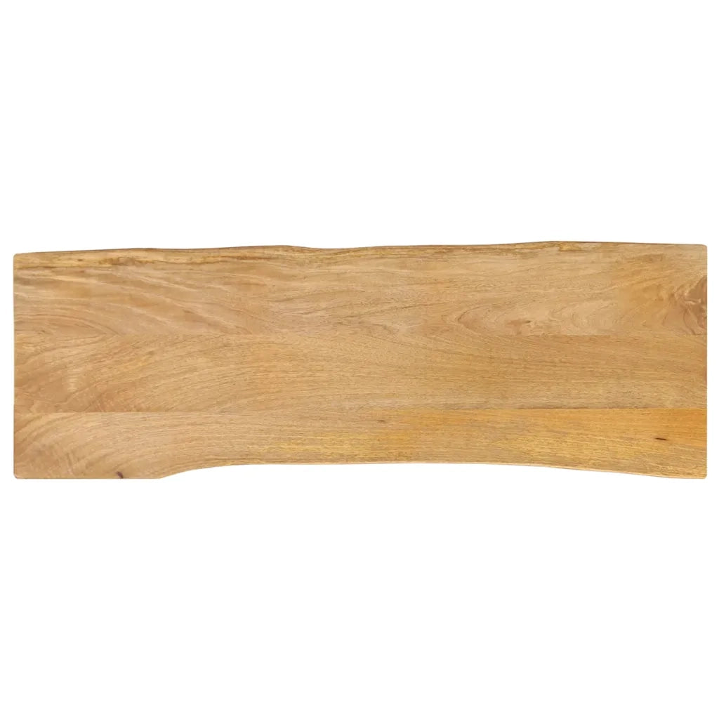 Piano Tavolo 120x40x2,5 cm Bordi Vivi in Legno Massello Mango