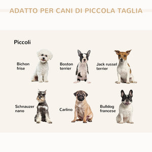 Cuccia Divanetto per Cani con Spazio Portaoggetti e Cuscino 76x45x43 cm Grigio Chiaro