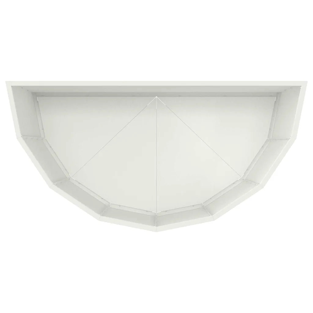 Fioriera-Vaso-Contenitore per Piante Bianco 90 x 45 x 50 cm Acciaio