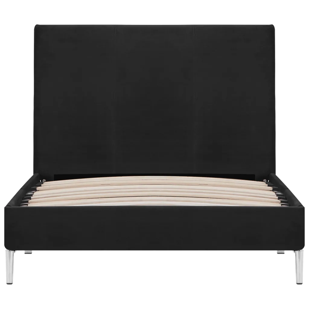 Giroletto senza Materasso Nero 90x200 cm in Tessuto 280941