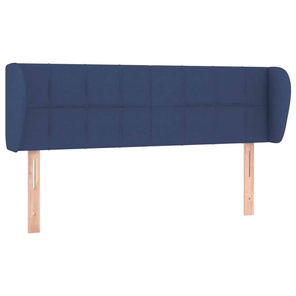 Testiera ad Orecchio Blu 147x23x78/88cm in Tessuto