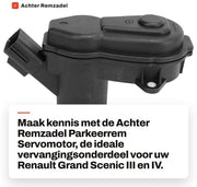 Vervanging del servomotore del parco di parcheggio - compatibile con Grand Scenic III/IV - efficace frenatura