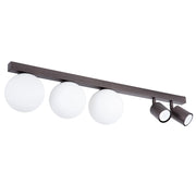 Plafoniera Tavira Sigma marrone 80cm 5 luci G9/GU10
