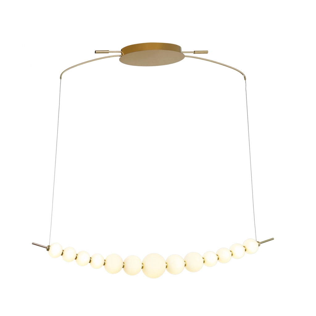 Lampadario Ronza oro perle vetro LED 37W 3000K Italux