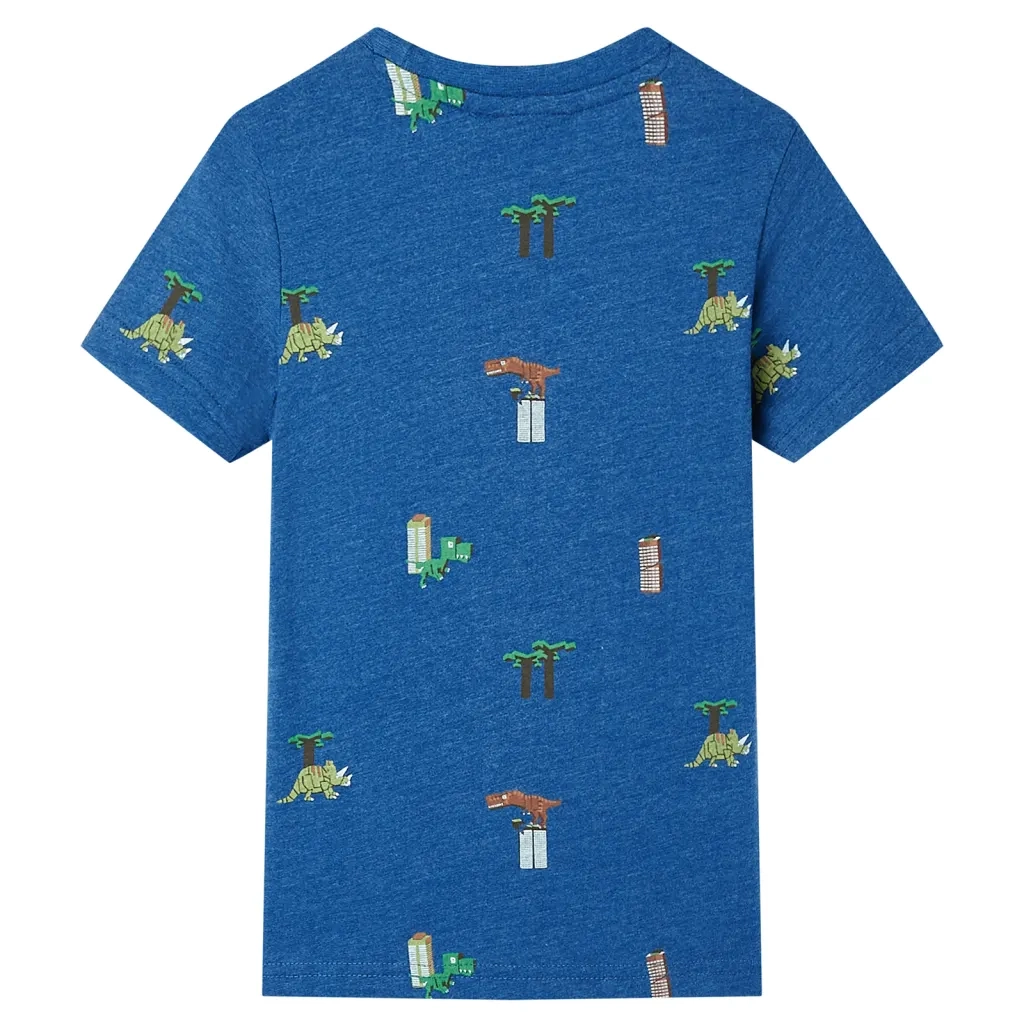 Maglietta da Bambino Blu Scuro MÃ©lange 104