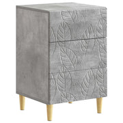 Comodino Grigio Cemento 43 x 39,5 x 66,5 cm 895018