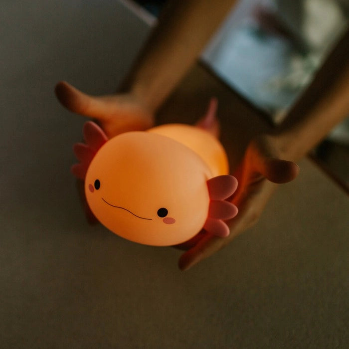 Lampada notte bimbi wireless Axolotl rosa LED 2,5W Mary's