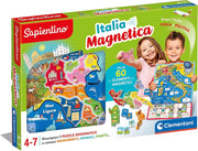 Sapientino - Geo-Puzzle Magnetico Italia - Puzzle con Cartina Dell`Italia Fisica, Gioco Educativo di Geografia, Clemento
