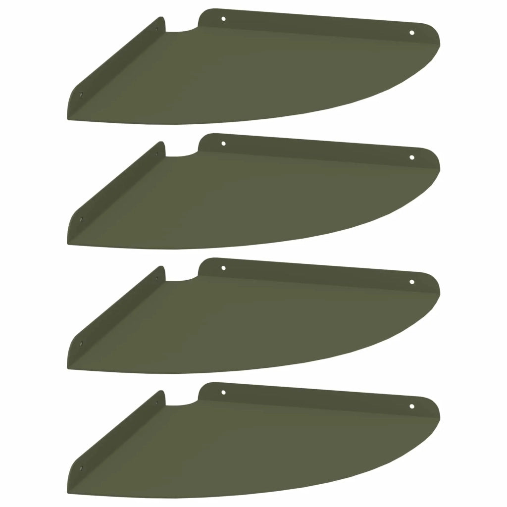 Mensola sospesa 4 pcs Oliver verde 30 x 30 x 2 cm 8004119