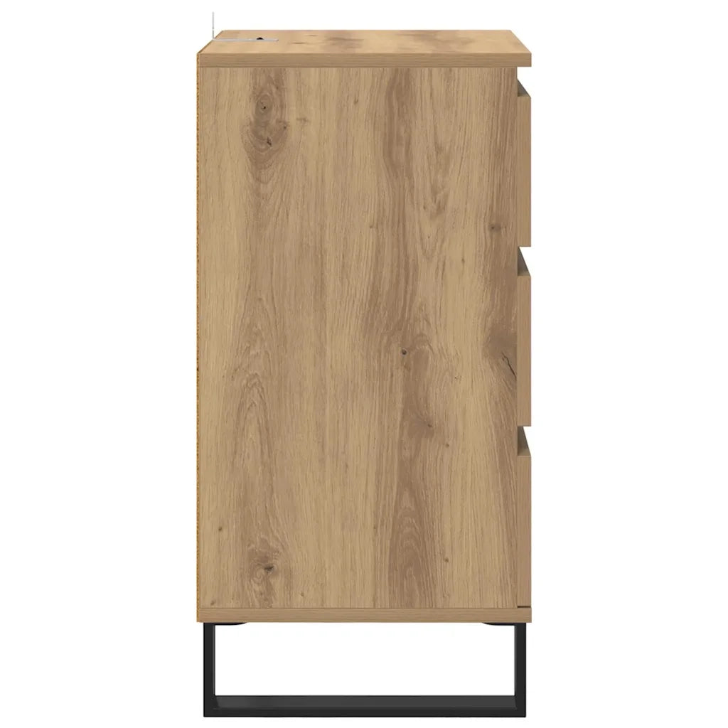Credenza con Cassetto-Buffet-Armadio da cucina rovere artigianale Legno multistrato