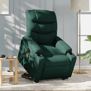 Poltrona Alzapersona Massaggiante Elettrica Verde Scuro Tessutocod mxl 85118