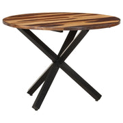 Tavolo da Pranzo 100x100x75 cm Legno di Acacia Finitura Ambra 321683