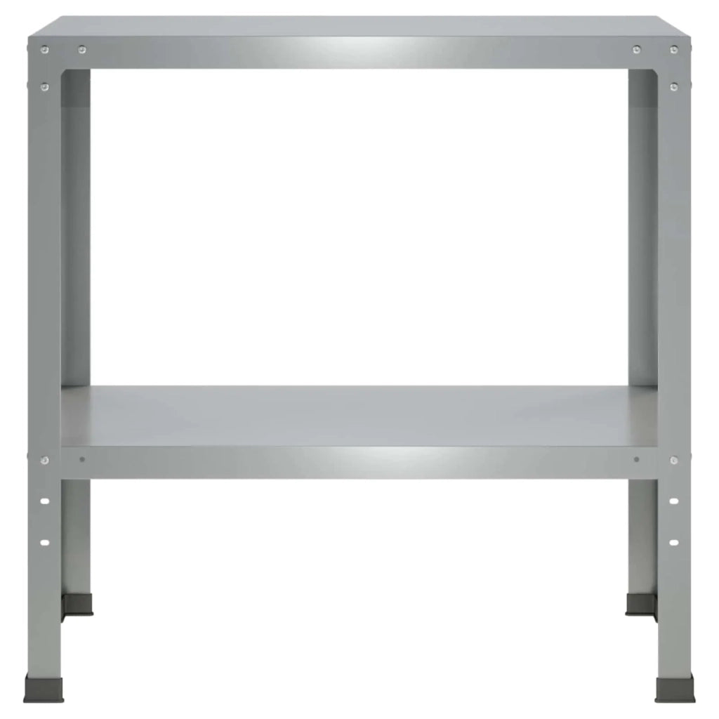Tavolo da rinvaso 100 x 40 x 80 cm Acciaio zincato Argento 8014860