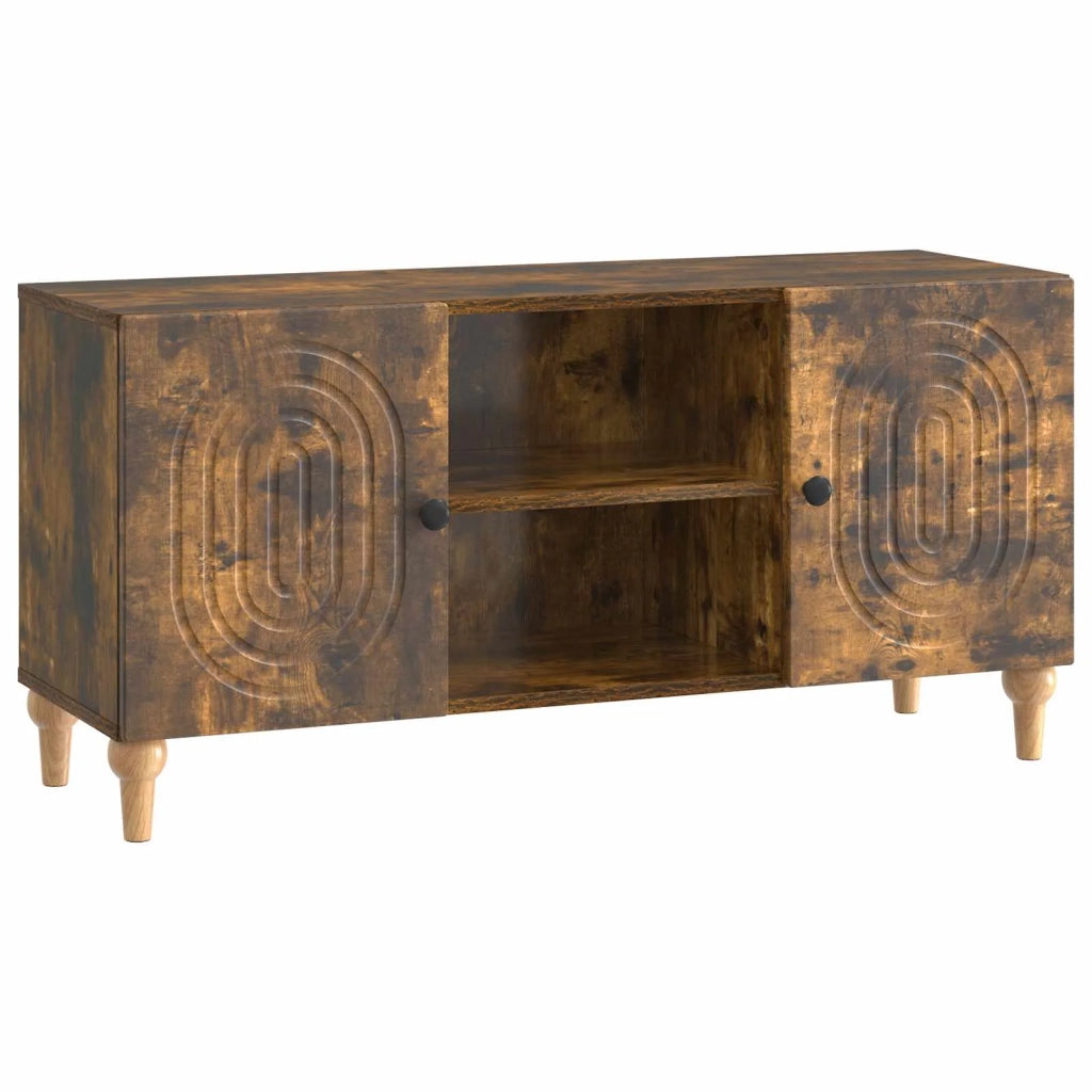 Mobile TV Rovere Fumo 102 x 34,5 x 50 cm Legno ingegnerizzato
