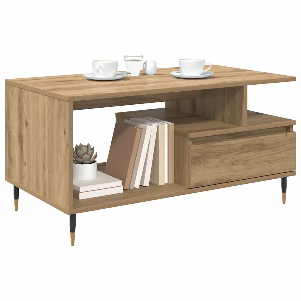 Tavolino da salotto Rovere artigianale 90 x 49 x 45 cm 882706