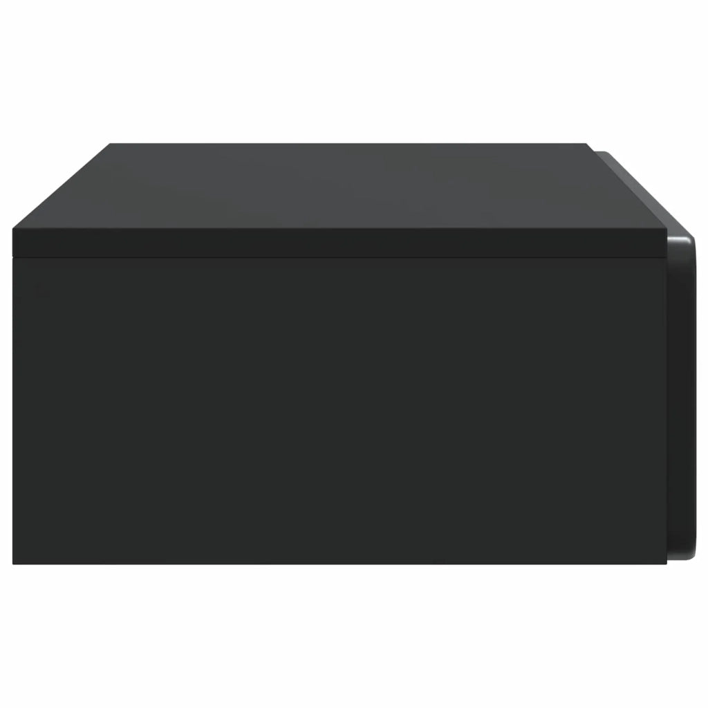 Tavolino da Parete Laterale Nero 87,5 x 34,5 x 17 cm