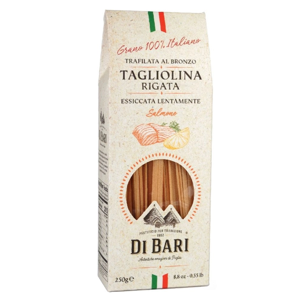 Tarall'oro tagliolina al salmone pasta trafilata al bronzo in confezione da 250 gr