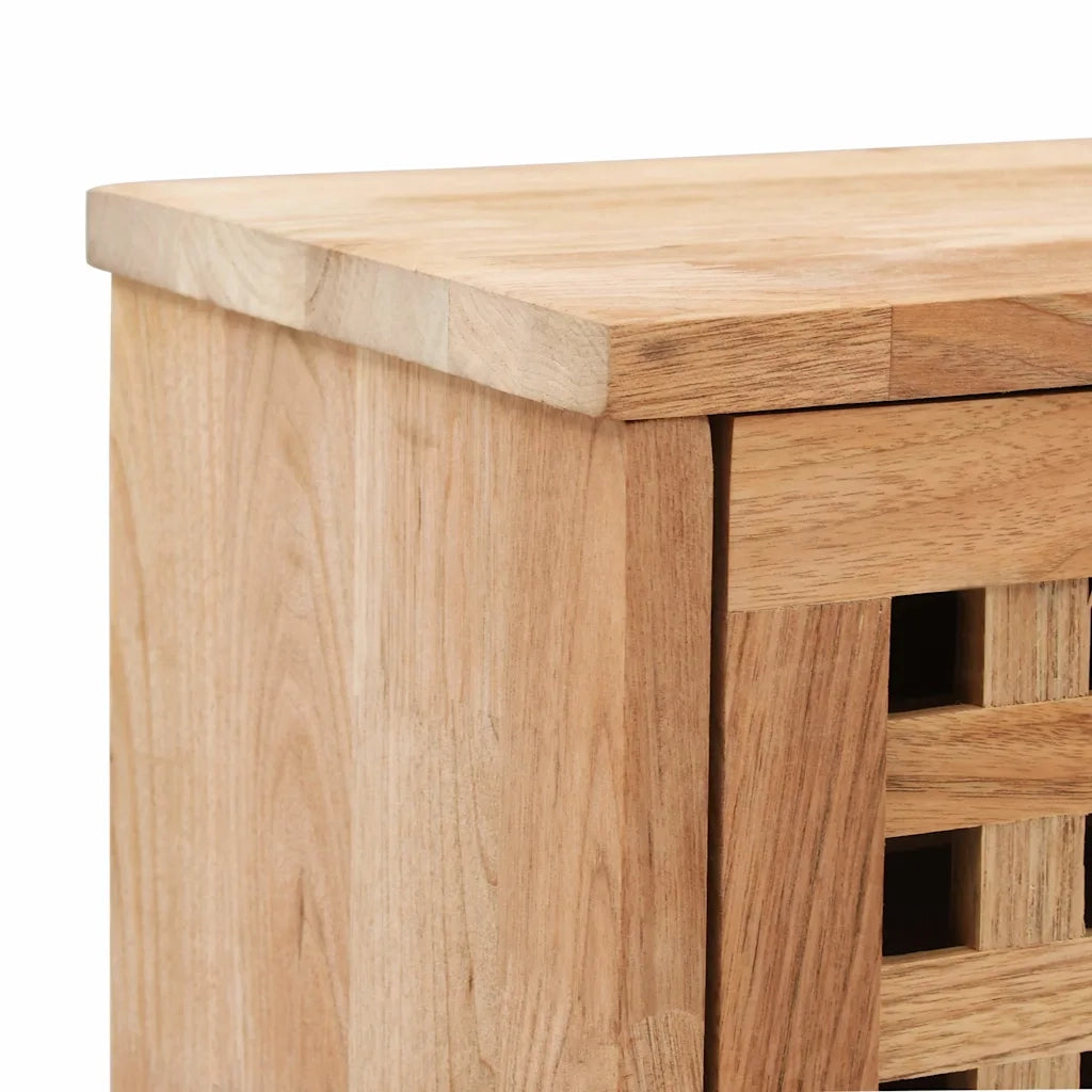 Panca con Scarpiera | Mobile per scarpe 94x20x38 cm in Legno Massello di Noce