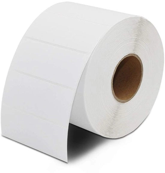Etichette autoadesive 2000 pezzi - Bianche in rotolo - 6 x 3 cm - Etichette congelabili - Per ufficio/cucina