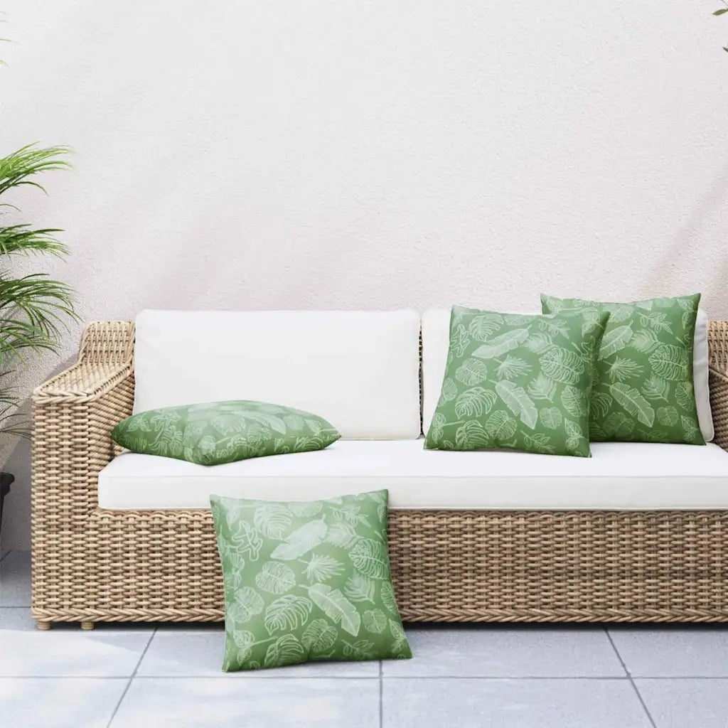 Cuscini Scatter Foglia 4 pcs Motivo Foglia 50 x 50 cm 360400