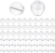 150 pezzi di stopper orecchio trasparente in silicone anti-allergico chiusura per tutti i tipi di orecchini - bambine