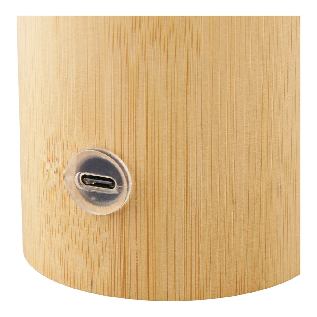 Lampada da Tavolo Stafford, Marrone, Bamboo, 13,5x13,5x18 cm