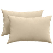 Cuscini da Divano 2 pz | Cuscini per sedie Crema 60 x 40 cm Tessuto