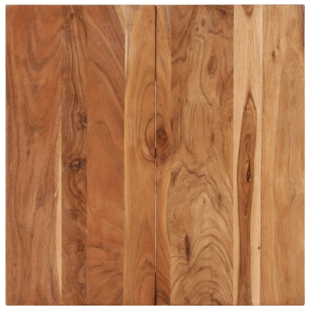 Tavolino da Salotto 68x68x41 cm in Legno Massello di Acacia cod mxl 5781