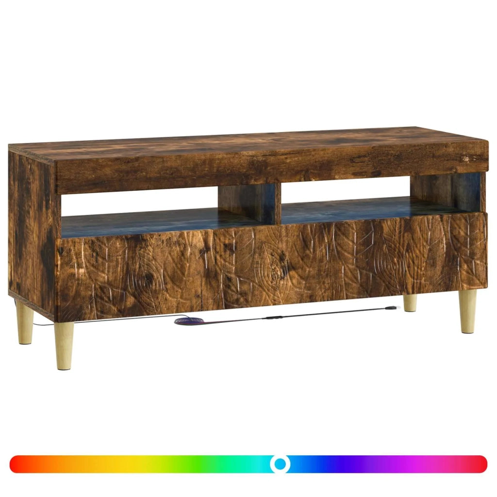 Mobile TV LED Rovere Fumo Legno ingegnerizzato 897210