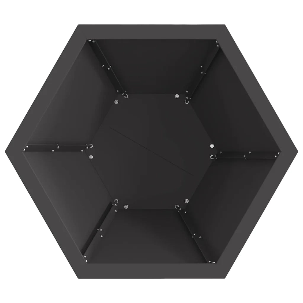 Braciere Nero 50 x 50 x 40 cm Acciaio Corten 858960