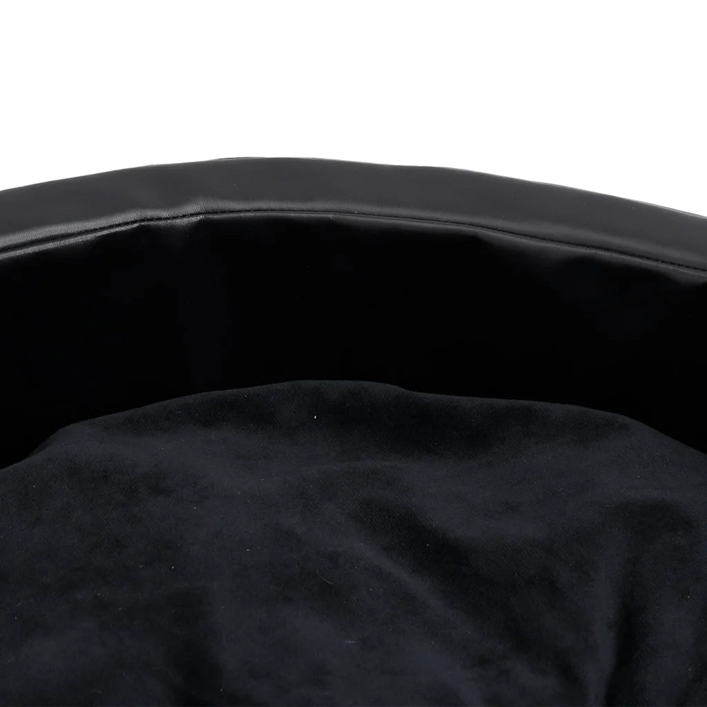 Lettino per Cani Nero 90x79x20 cm in Peluche e Similpelle CFW1404316