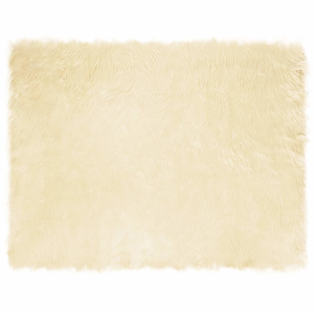 Tappeto in finta TAFALLA Crema 240 x 340 cm Poliestere