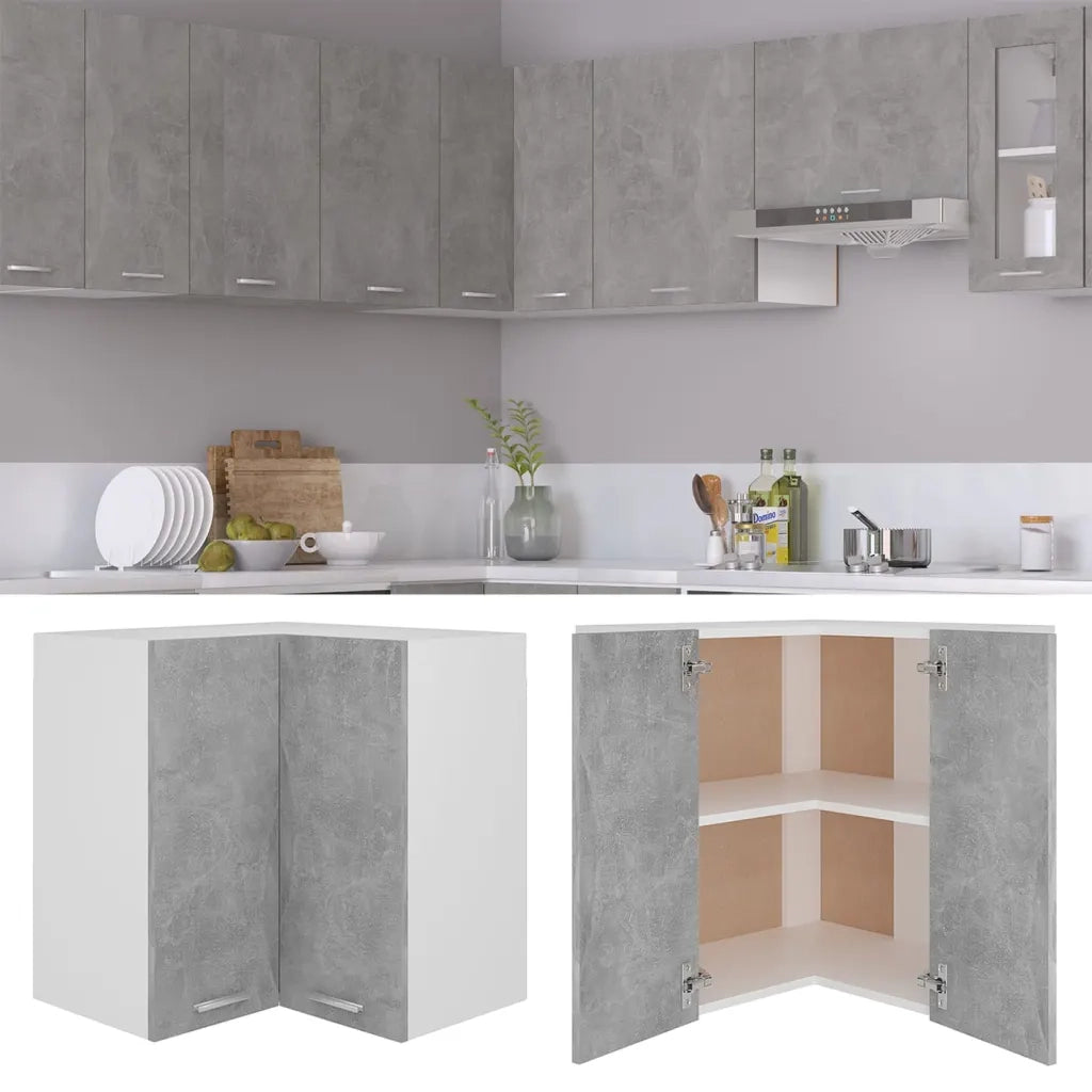 Pensile Angolare “Lyon” Grigio Cemento 57x57x60cm 806394